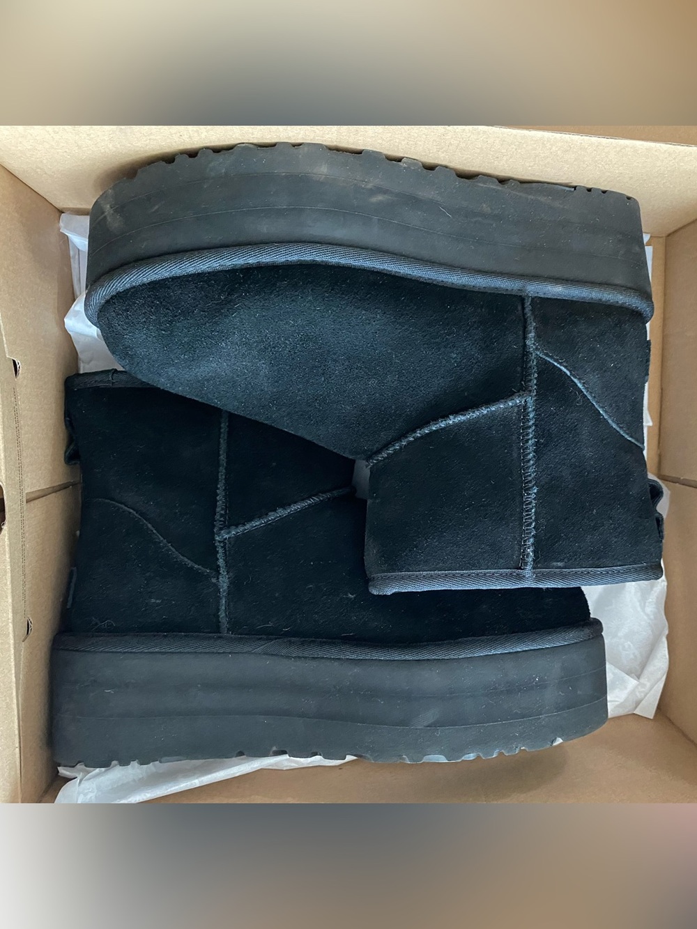 UGG Black Classic Mini Platform Boots